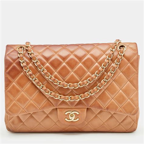 chanel quilted large bag|pre owned chanel bag.